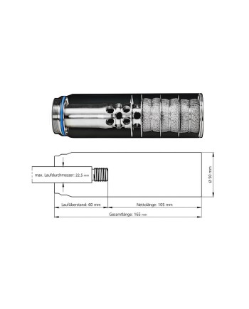 ERA Silencer STI 3D Titan-Schalldämpfer